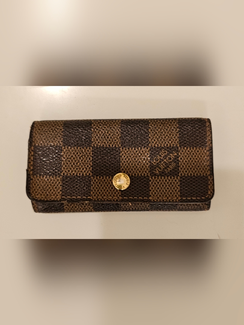 LOUIS VUITTON Ebene Damier Keyholder